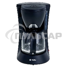 Кофеварка капельная Delta DL-8153 черный, исп. кофе - молотый, 0,6 л, 600 Вт