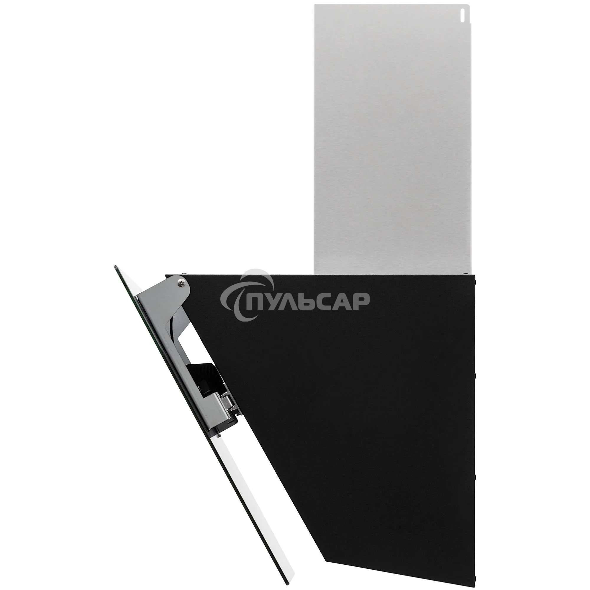 Наклонная вытяжка Krona KRISTEN A 900 black S черный/нерж.сталь