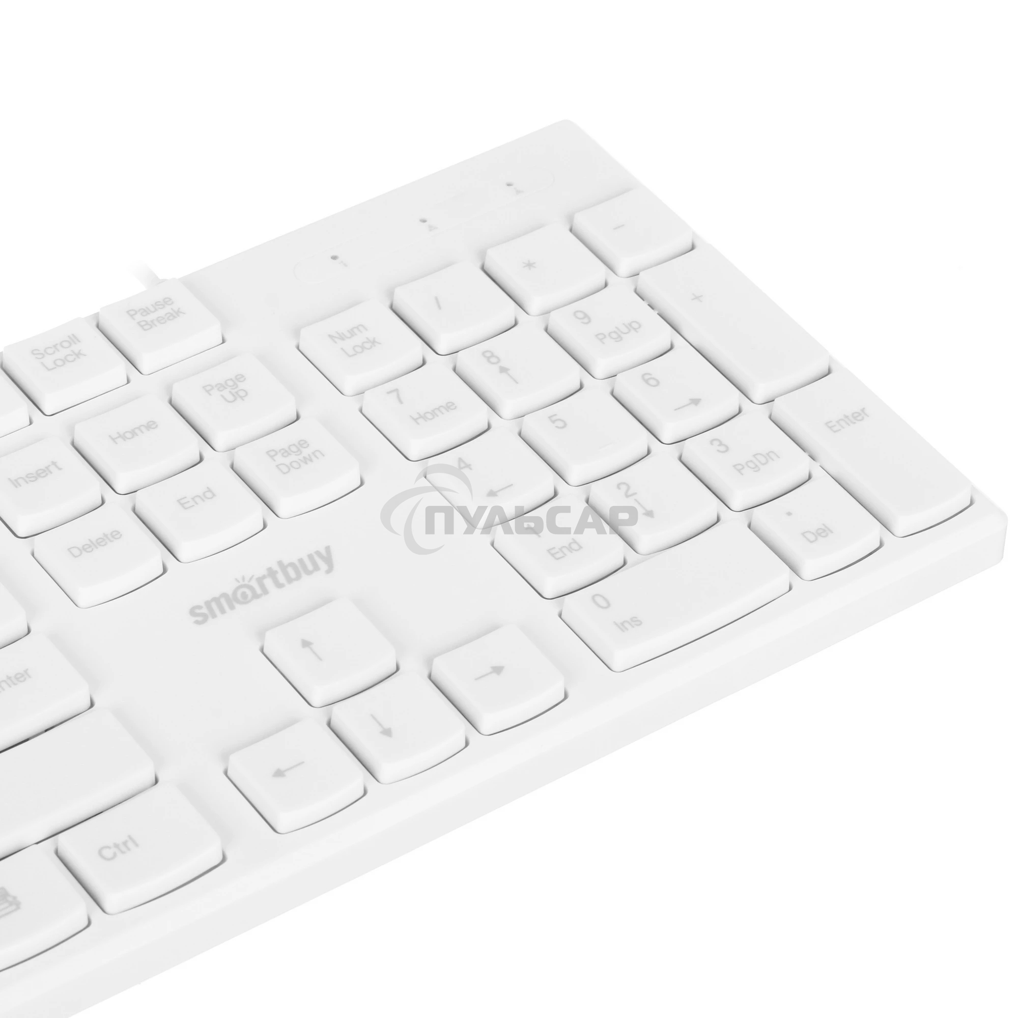 Клавиатура проводная мультимедийная Smartbuy ONE 238 USB белая (SBK-238U-W)/20