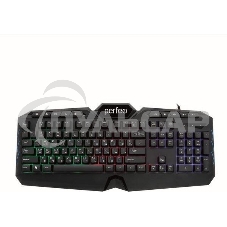 Клавиатура проводная PERFEO (PF_B3410) VISION Multimedia, GAME DESIGN, подсв. 3 цвет USB, черн Клавиатура проводная PERFEO (PF_B3410) VISION Multimedia, GAME DESIGN, подсв. 3 цвет USB, черн