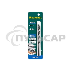 Сверло по металлу KRAFTOOL HSS-G 8.5 х117мм, HSS-G, сталь М2(S6-5-2)