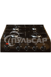 Плита комбинированная Cezaris ПГЭ 1000-03 коричневый, конфорок 4 шт, духовка 45 л, 51 см x 85 см x 52 см