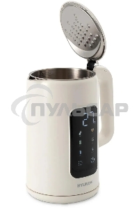 Чайник электрический Hyundai HYK-S4606 1.7 л, 2200 Вт, кремовый