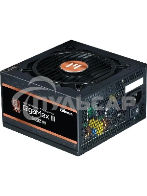 Блок питания Zalman GigaMax III 750W Retail (ZM750-GV3), 750Вт, 80 PLUS Bronze, 120мм, черный