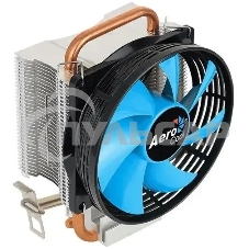 Кулер для процессора Aerocool / Formula Verkho 1-3P черный/синий, 90 мм, алюминий/медь, 2300 об/мин, 27.6 дБ, 3 pin, 100 Вт, 125 мм