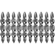 Набор бит Denzel двухстор., PH2-PH1х45 мм, сталь S2, 10 шт.