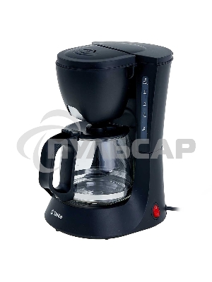 Кофеварка капельная Delta DL-8153 черный, исп. кофе - молотый, 0,6 л, 600 Вт