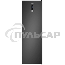 Холодильник Maunfeld MFF200NFSBE черная сталь, двухкамерный, 271/106 л, морозилка снизу, Total No Frost