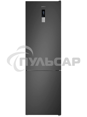 Холодильник Maunfeld MFF200NFSBE черная сталь, двухкамерный, 271/106 л, морозилка снизу, Total No Frost