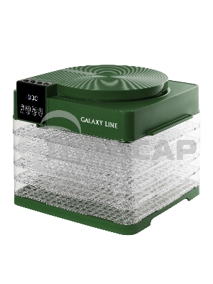 Сушилка для овощей и фруктов Galaxy Line GL 2630, зеленый, с электронным управлением, 450 Вт