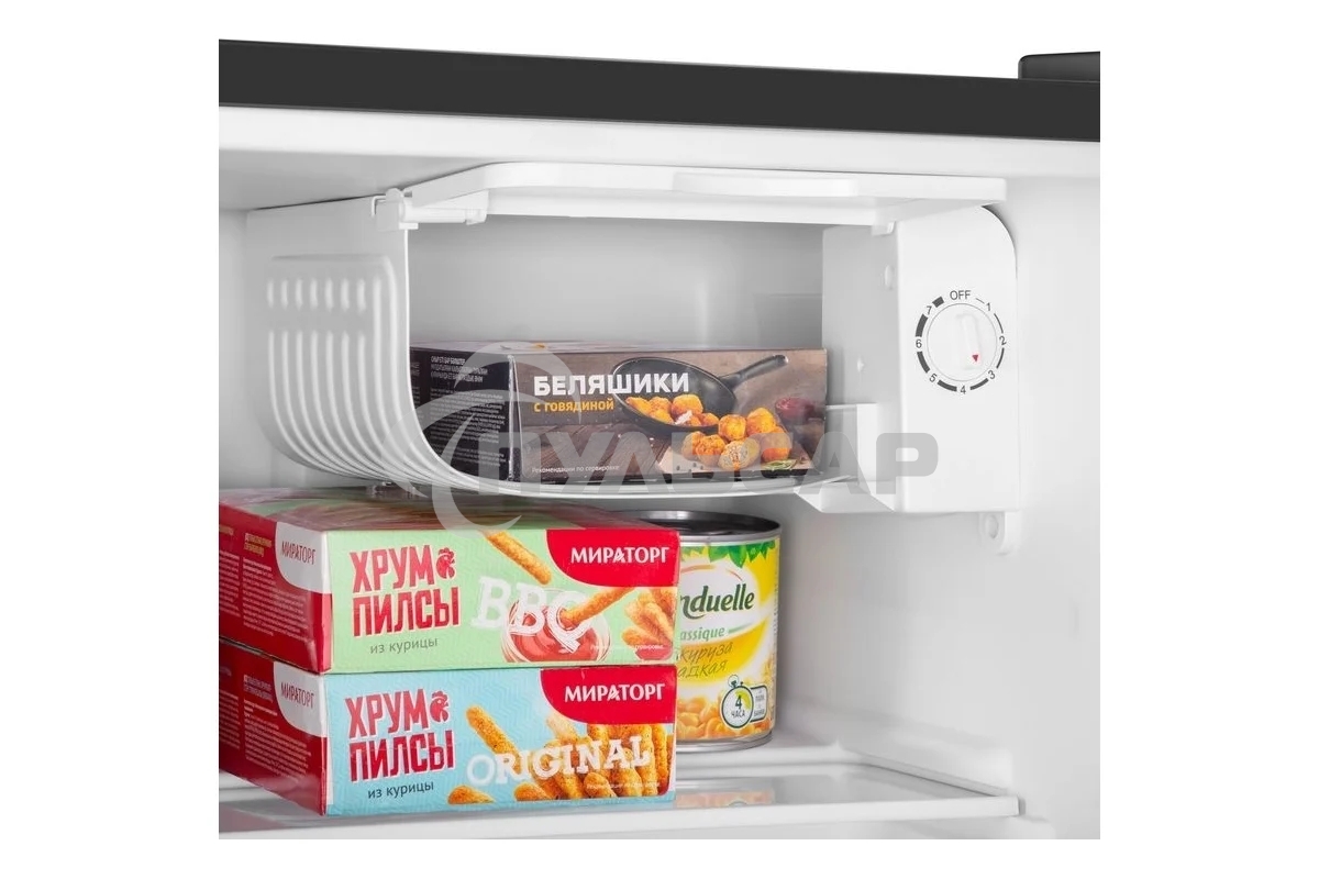 Холодильник Maunfeld MFF50WD дерево/черный мат. однокамерный 46л