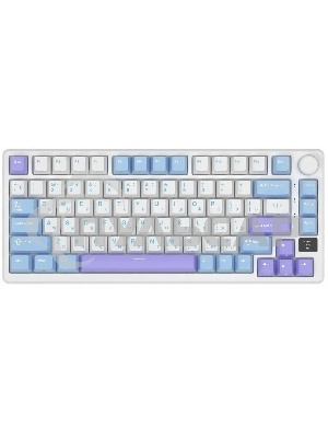 Клавиатура беспроводная Royal Kludge RK-M75 Taro milk USB/2.4 GHz/Bluetоoth, RGb, Hot Swap, Brown switch
