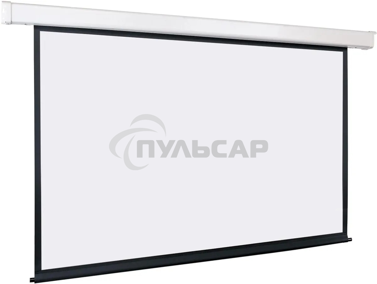 Экран с электроприводом Lumien Eco Control 189x300 см (раб. область 181х292 см) Matte White черная кайма по периметру 16:9