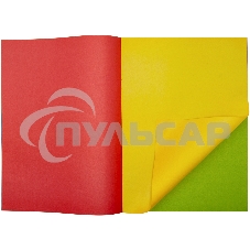 Бумага цветная Silwerhof ассорти двустор. 16л. 8цв. A4 Пони 50г/м2 2диз. обл.бум.офсет скрепка (упак.:50шт)