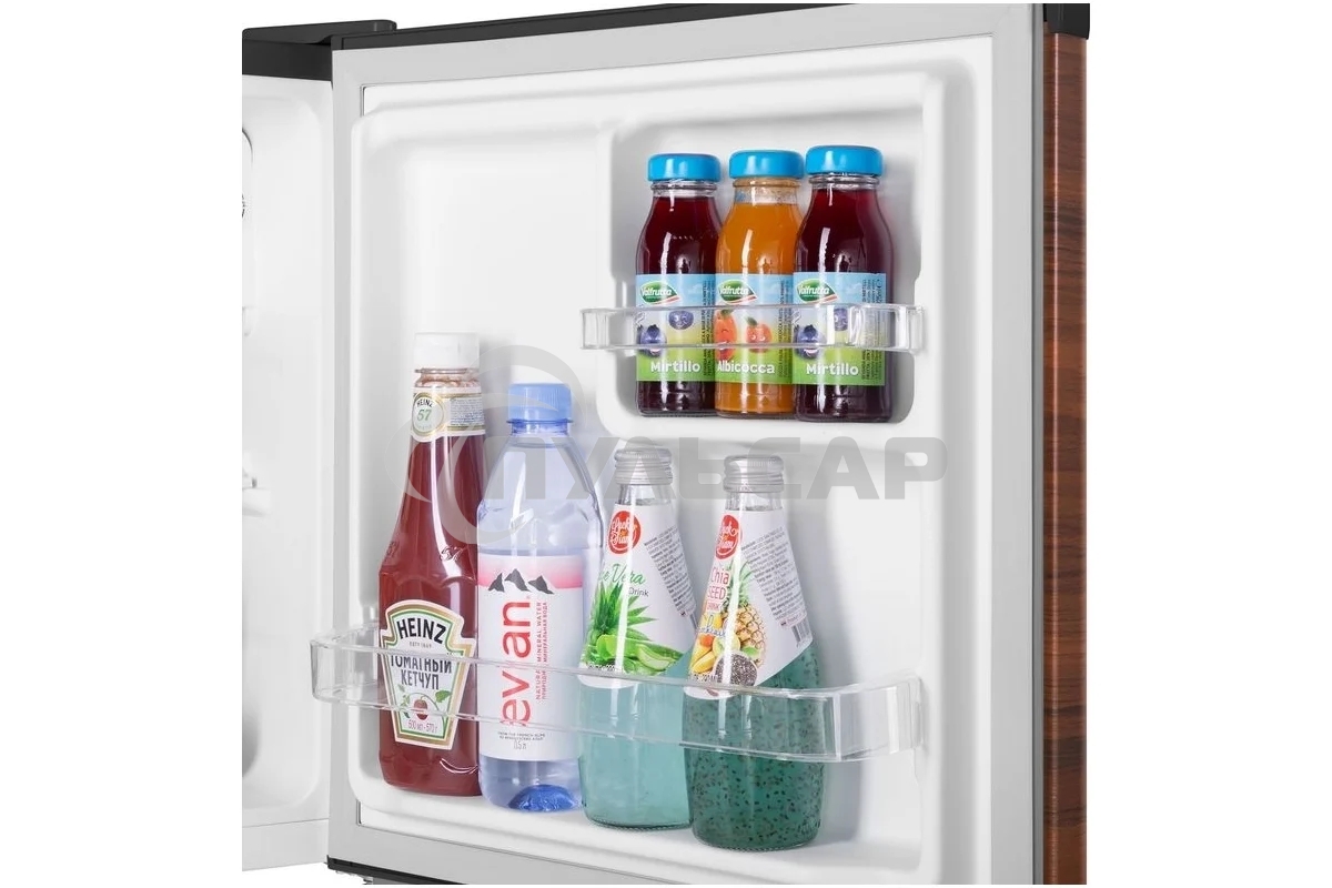 Холодильник Maunfeld MFF50WD дерево/черный мат. однокамерный 46л