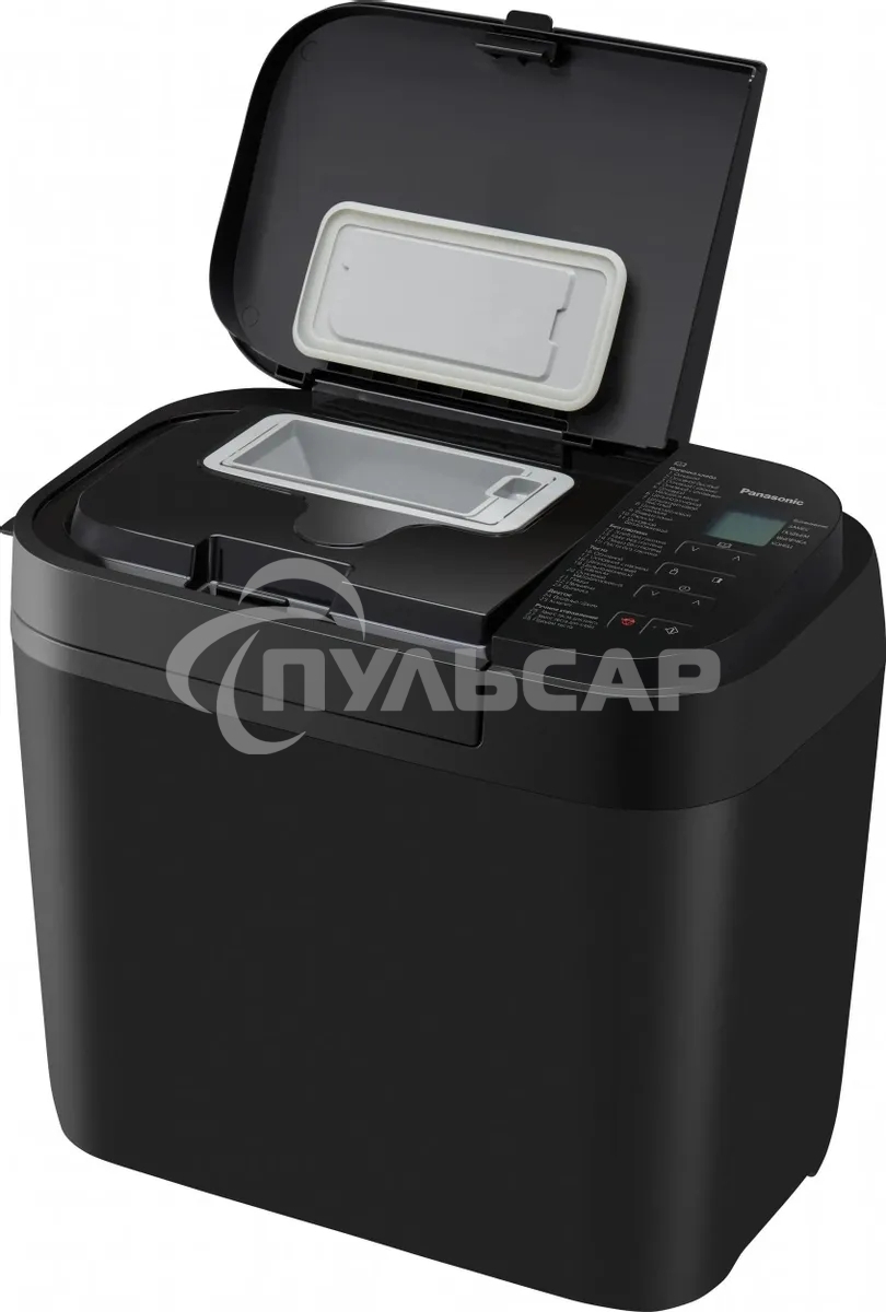 Хлебопечь Panasonic SD-R2530KTS черный, 550 Вт, программ - 28 шт, вес выпечки - 1.1 кг