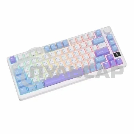 Клавиатура беспроводная Royal Kludge RK-M75 Taro milk USB/2.4 GHz/Bluetоoth, RGb, Hot Swap, Brown switch