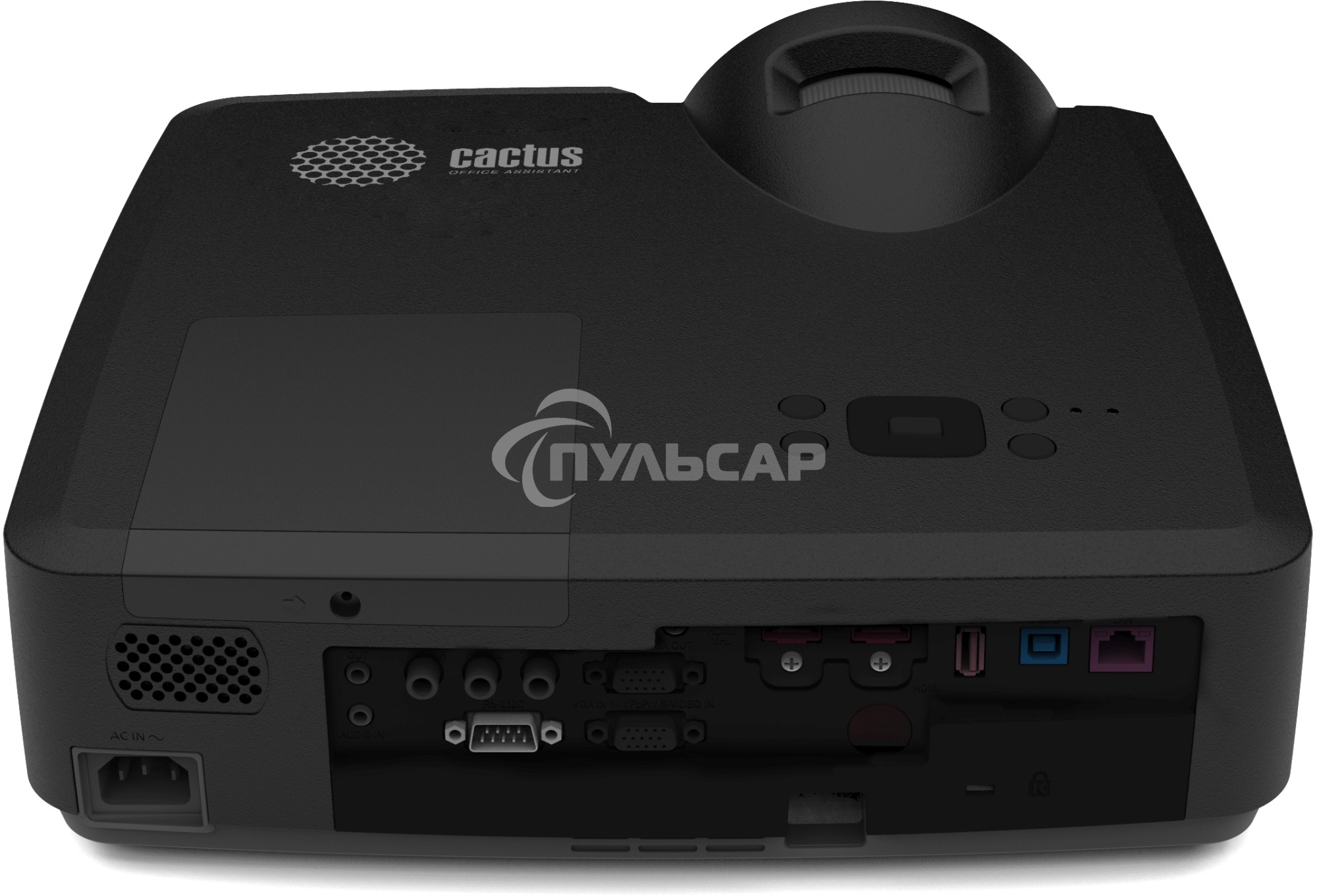 Проектор Cactus Bright CS-V1.B 3LCD 4000Lm ANSI (1024x768) 30000:1 ресурс лампы:10000часов 1xUSB typeA 1xUSB typeB 2xHDMI 4кг