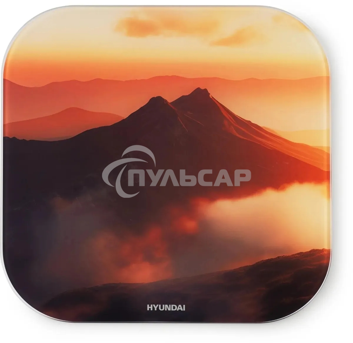 Весы напольные электронные Hyundai H-BS03981 макс.180кг оранжевый