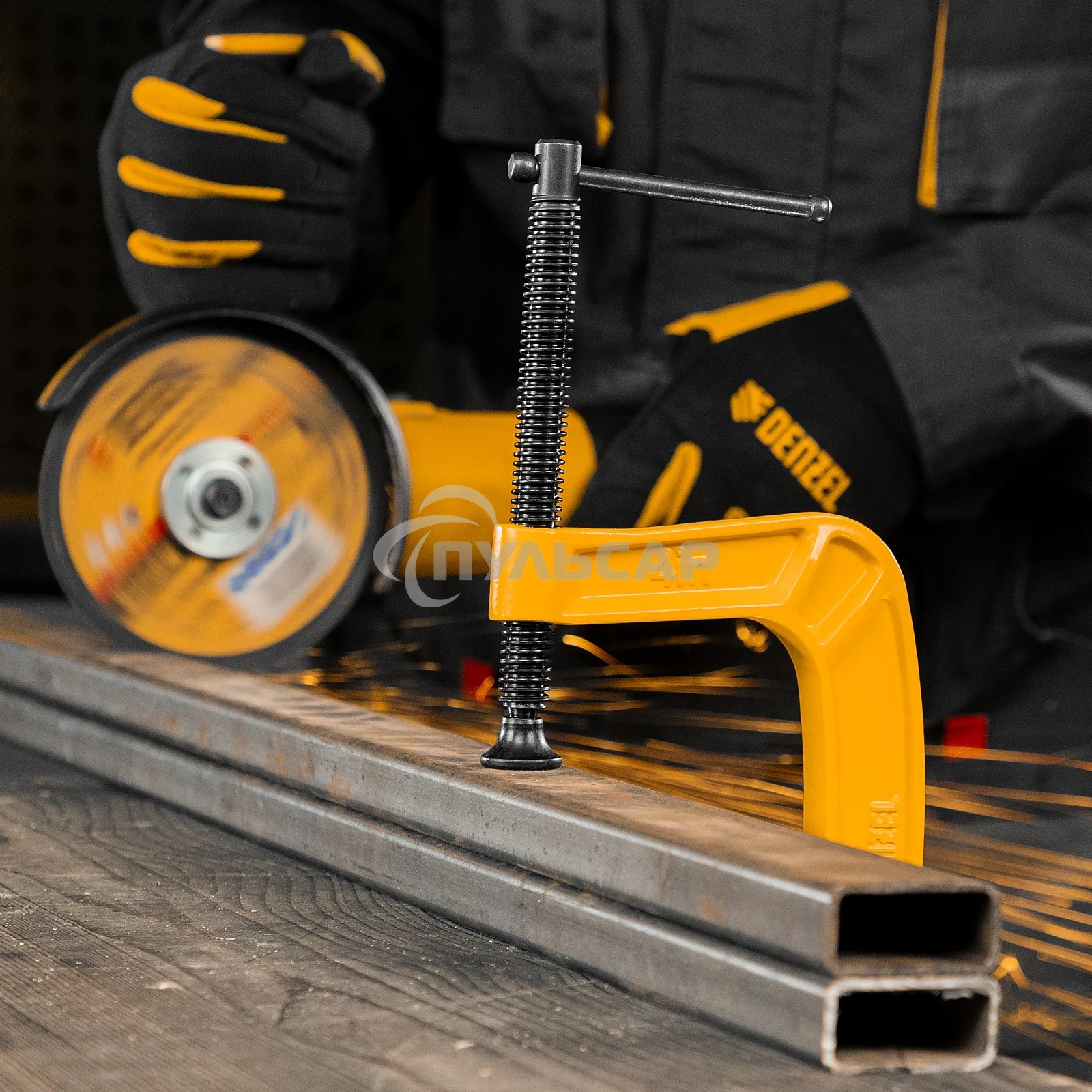 Струбцина Denzel G-образная, усиленная, 100 мм