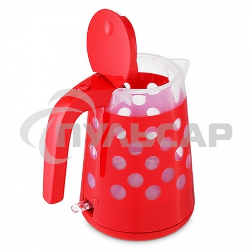 Чайник электрический BQ KT1713P Red. Мощность:2200 Вт, Объем 1,7л, LED подсветка