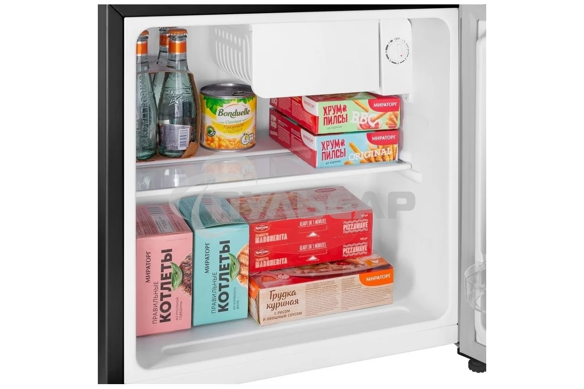 Холодильник Maunfeld MFF50WD дерево/черный мат. однокамерный 46л