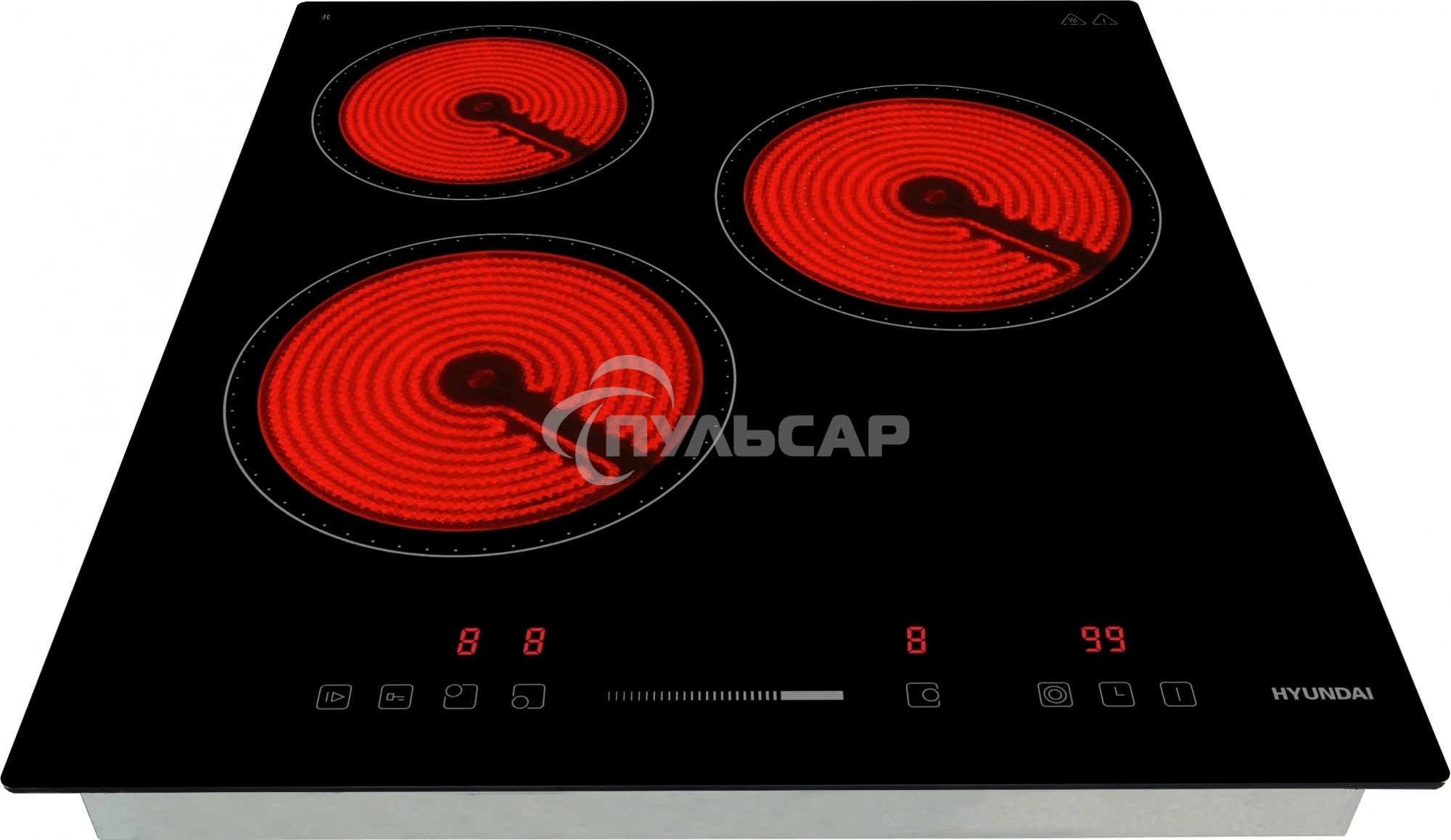 Варочная поверхность Hyundai HHE 4554 BG, черный
