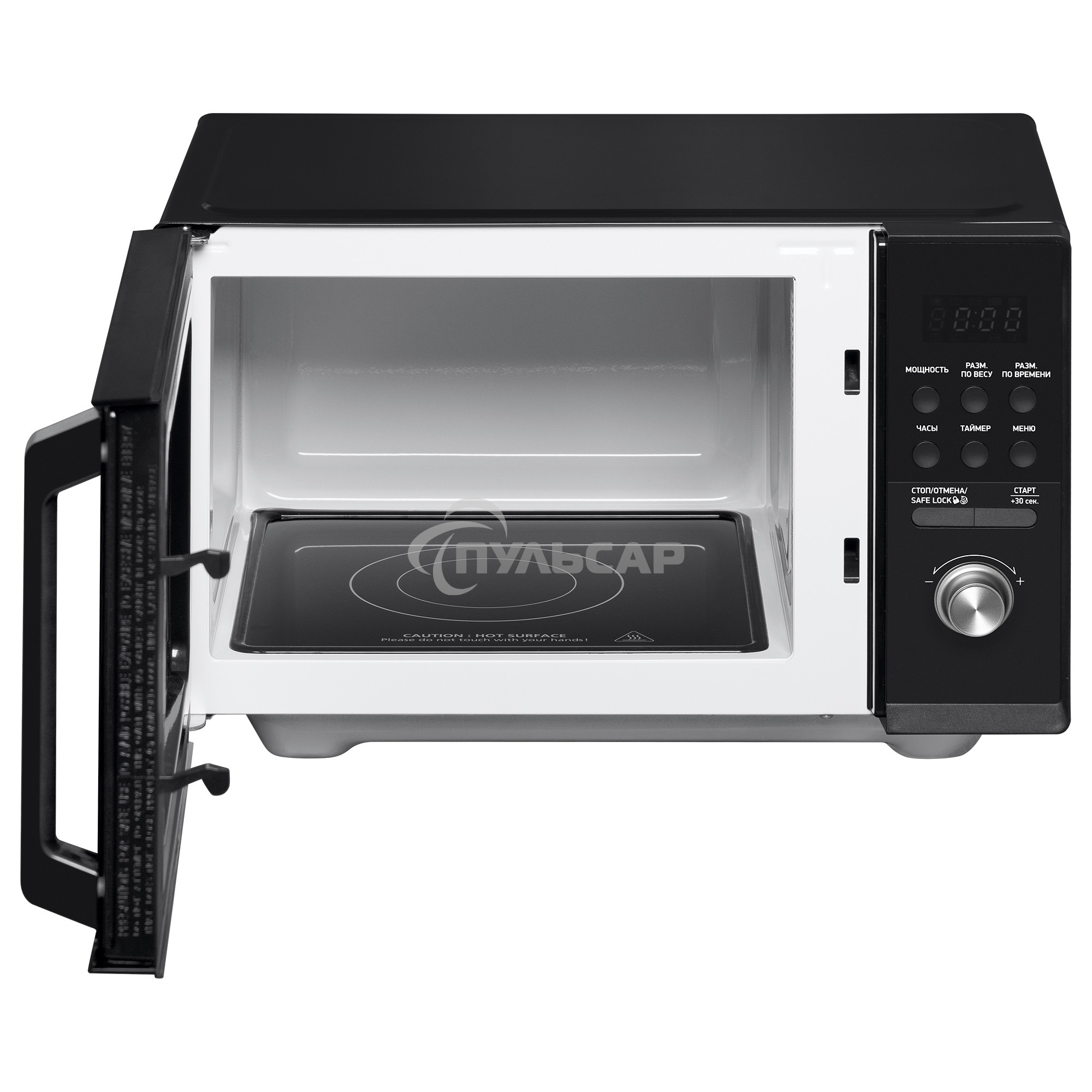 Микроволновая печь BBK 25MWS-954T/B черный, 25 л, 900 Вт, поворотный/кнопки