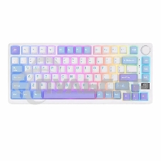 Клавиатура беспроводная Royal Kludge RK-M75 Taro milk USB/2.4 GHz/Bluetоoth, RGb, Hot Swap, Brown switch