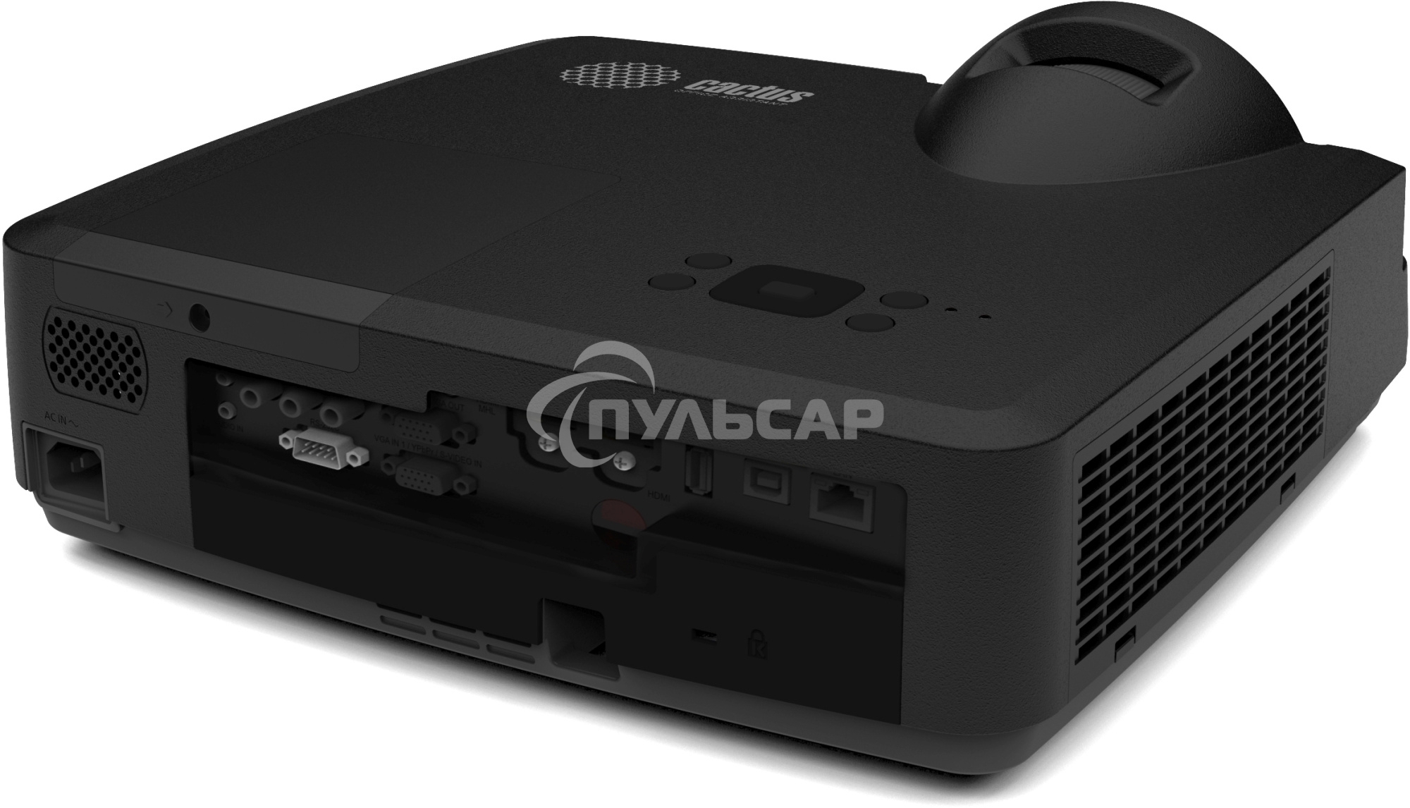 Проектор Cactus Bright CS-V1.B 3LCD 4000Lm ANSI (1024x768) 30000:1 ресурс лампы:10000часов 1xUSB typeA 1xUSB typeB 2xHDMI 4кг