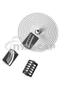 Кухонный комбайн Galaxy Line GL 2309, белый, пластик. чаша 1,5 л, 1000 Вт, 2 скорости и импульс. режим