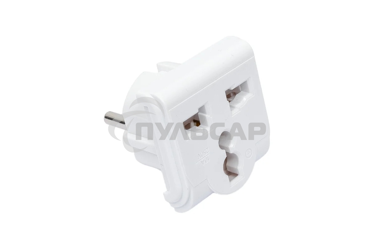 Сетевой адаптер переходник Rexant Квадрат белый 10А упаковка 25 шт 11-1011