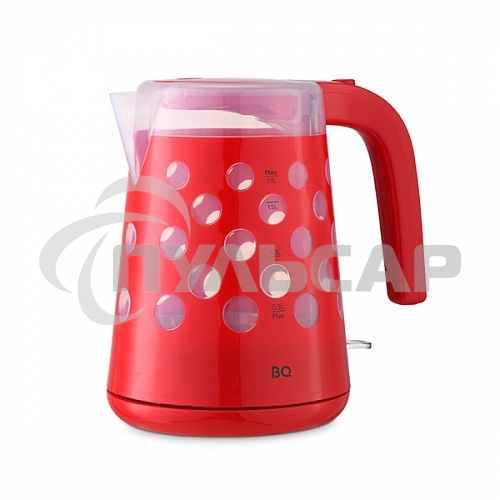 Чайник электрический BQ KT1713P Red. Мощность:2200 Вт, Объем 1,7л, LED подсветка
