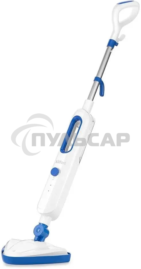 Швабра паровая Kitfort КТ-1048-3 белый/синий