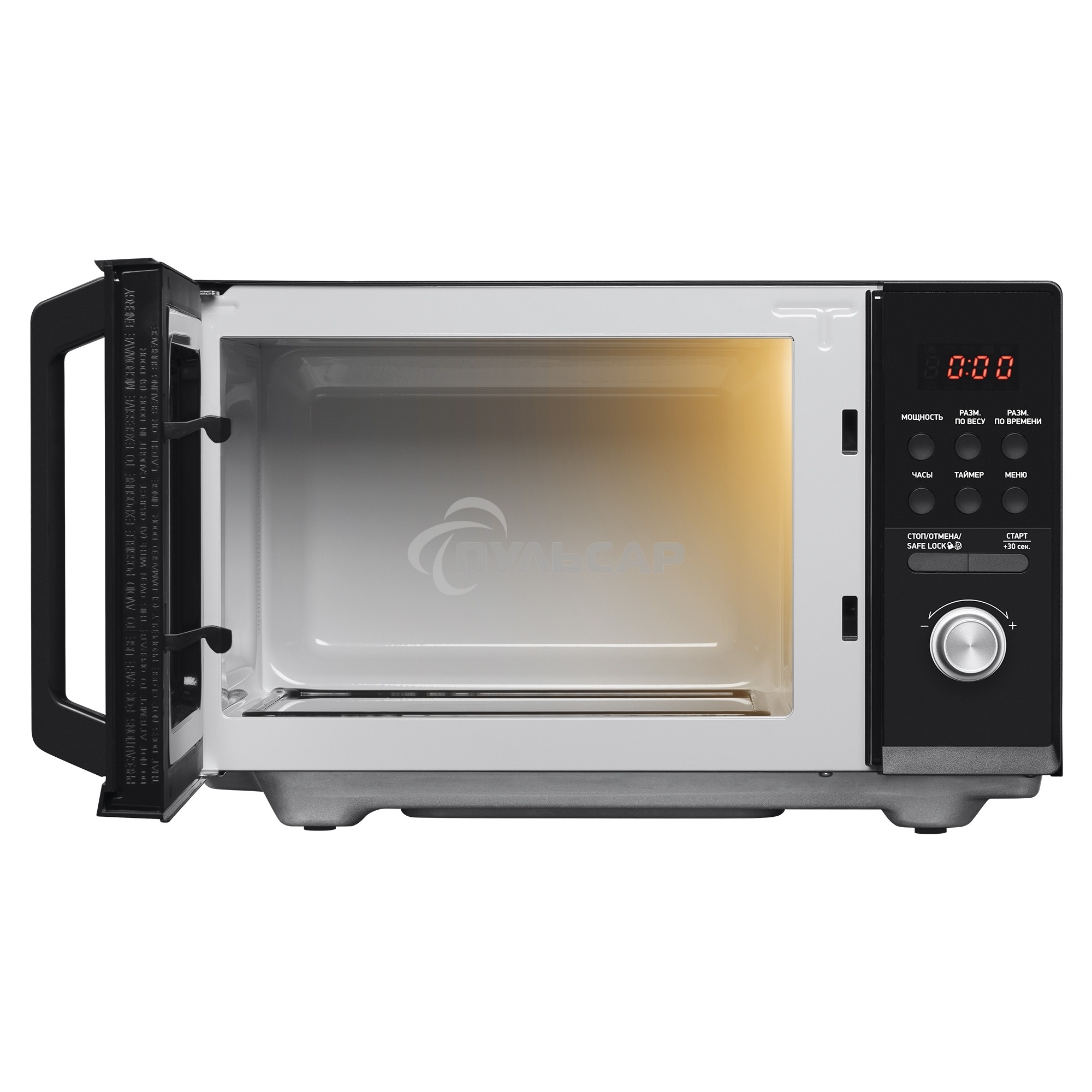 Микроволновая печь BBK 25MWS-954T/B черный, 25 л, 900 Вт, поворотный/кнопки