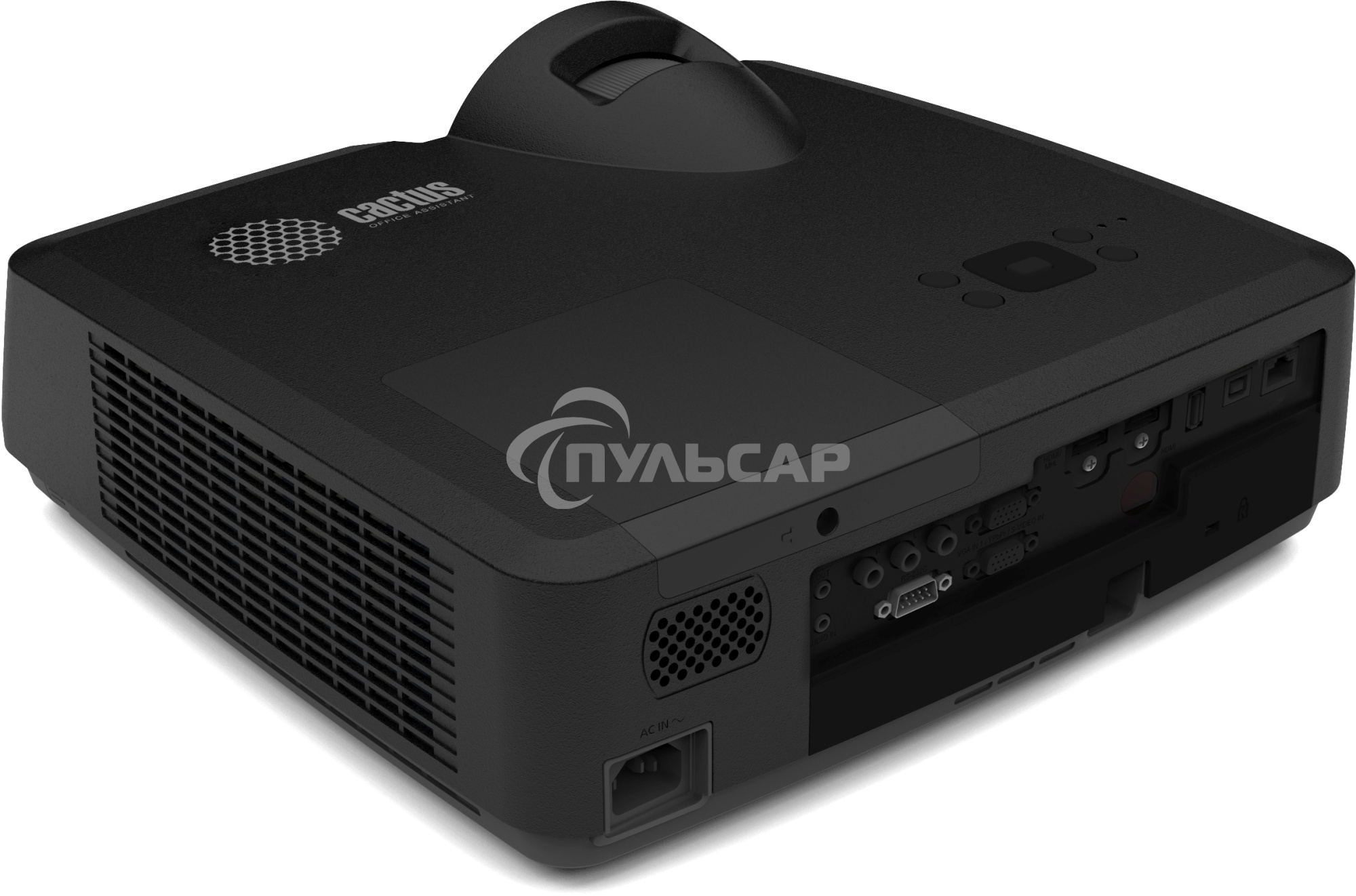 Проектор Cactus Bright CS-V1.B 3LCD 4000Lm ANSI (1024x768) 30000:1 ресурс лампы:10000часов 1xUSB typeA 1xUSB typeB 2xHDMI 4кг