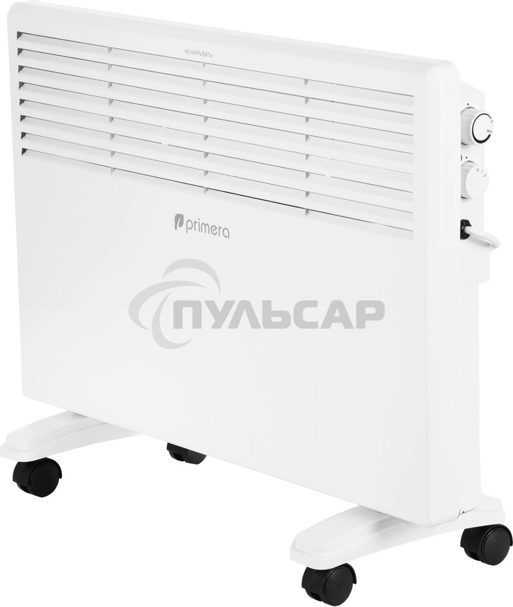 Конвектор Primera PHP-1500-MXB, белый, 1500 Вт, 20 м2, термостат