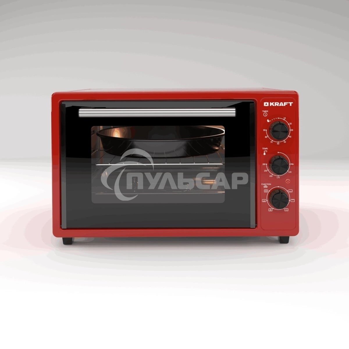 Мини-печь KRAFT KN-MO 3904 FRKR красный