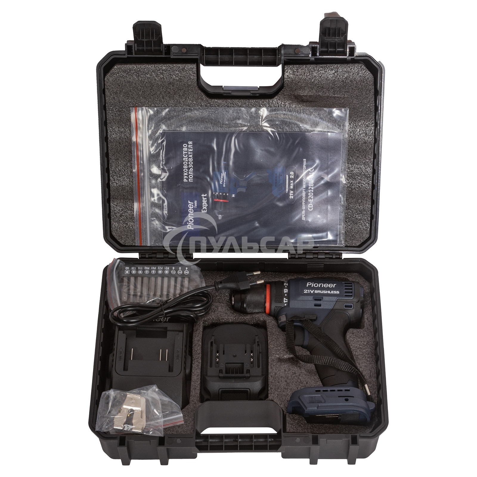 Дрель-шуруповерт аккумуляторная Pioneer CD-E2012BL-01C