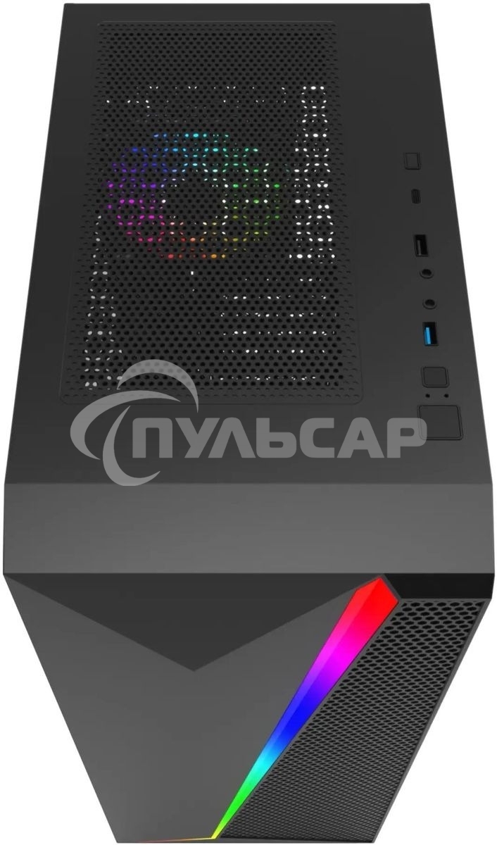 Компьютерный корпус Bloody BD-CC106F черный без БП ATX 4x120мм 1xUSB 2.0 1xUSB 3.0 audio bott PSU