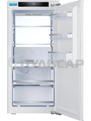 Встраиваемый холодильник Korting KSI 1221, белый однокамерный 173л, морозилка отсутствует, капельное
