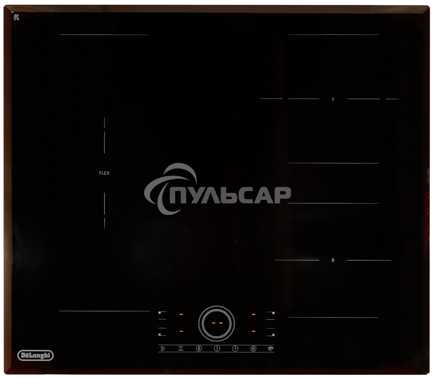 Индукционная варочная панель DeLonghi ELETTRA 4B1P CR независимая, черный