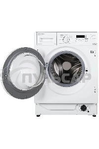 Встраиваемая стиральная машина HOMSair WMB1486WH белый, загрузка фронтальная 8 кг, 6 кг - сушка, 1400 об/мин, класс: A