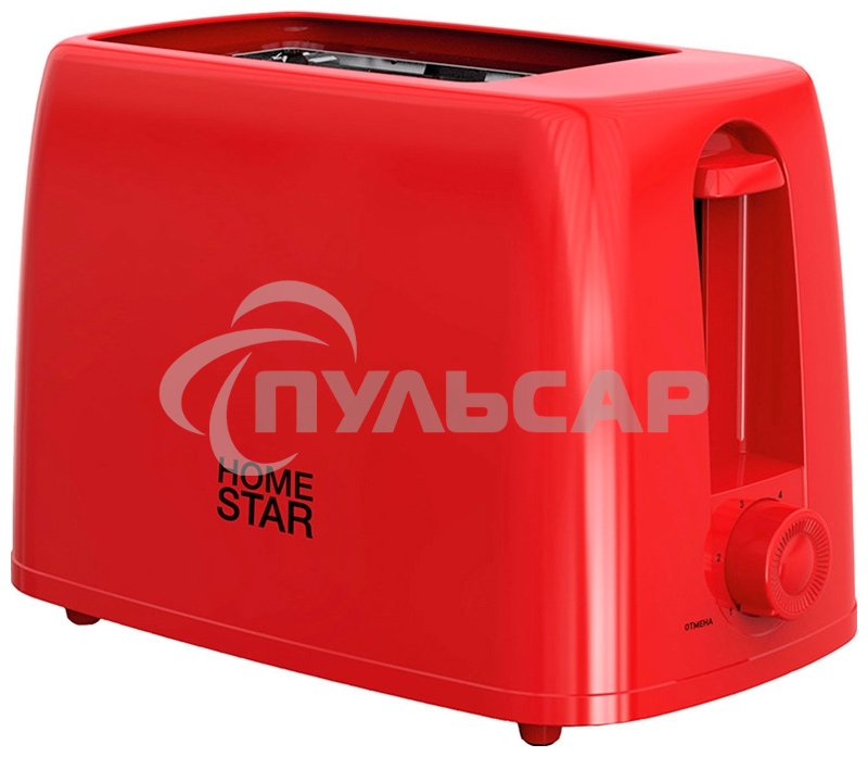 Тостер HOMESTAR HS-1015, красный (106192)