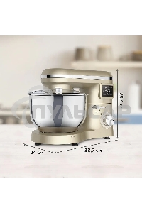 Планетарный миксер BQ MX640 Gold. Максимальная мощность 1600 Вт