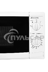 Микроволновая печь Starwind SWM5620 белый, 20 л, 700 Вт, переключатели - поворотный механизм