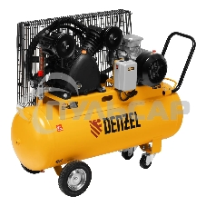 Компрессор воздушный рем. привод BCV 4000-T/100, 4,0 кВт, 100 литров, 690 л/мин Denzel