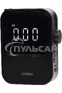 Автомобильный компрессор Digma QBK-120B черный, шланг 0.2м