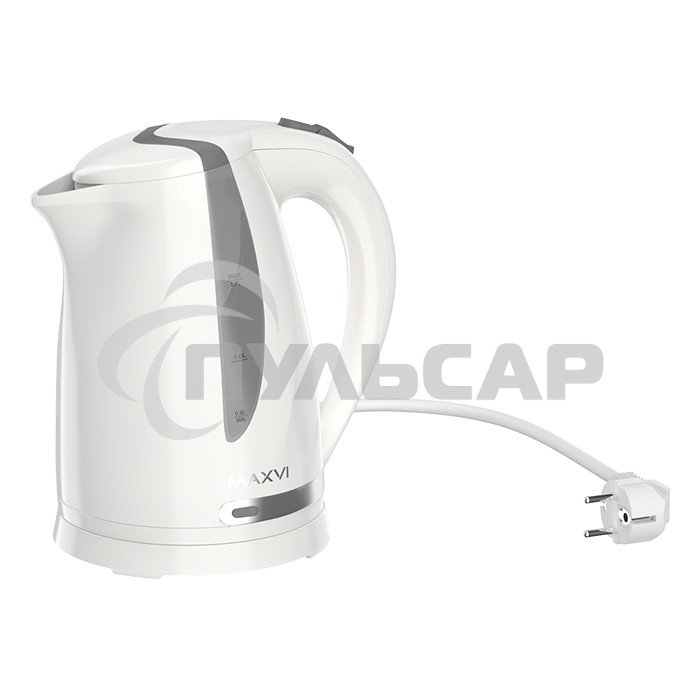 Чайник электрический Maxvi KE1701P белый-grey