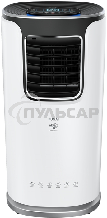 Кондиционер мобильный FUNAI JASMINE MAC-JS30CON03 9500 BTU, 20 м², 55 дБ, охлаждение, осушение, белый